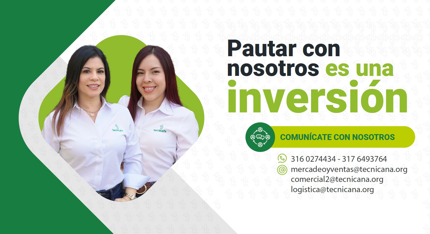 Equipo comercial Tecnicaña — Ejecutivas de cuenta