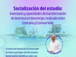 Econova Valle y Cenicaña socializarán estudio sobre el potencial de la biomasa para la generación de bioenergía